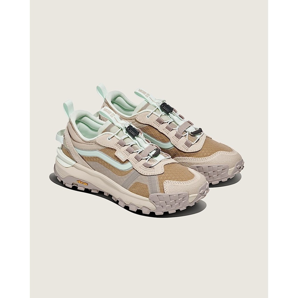VANS MTE Crosspath XC XS Trek Evo Vibram Hiking W9.5/M8 Peyote Beige / Mint Gree
